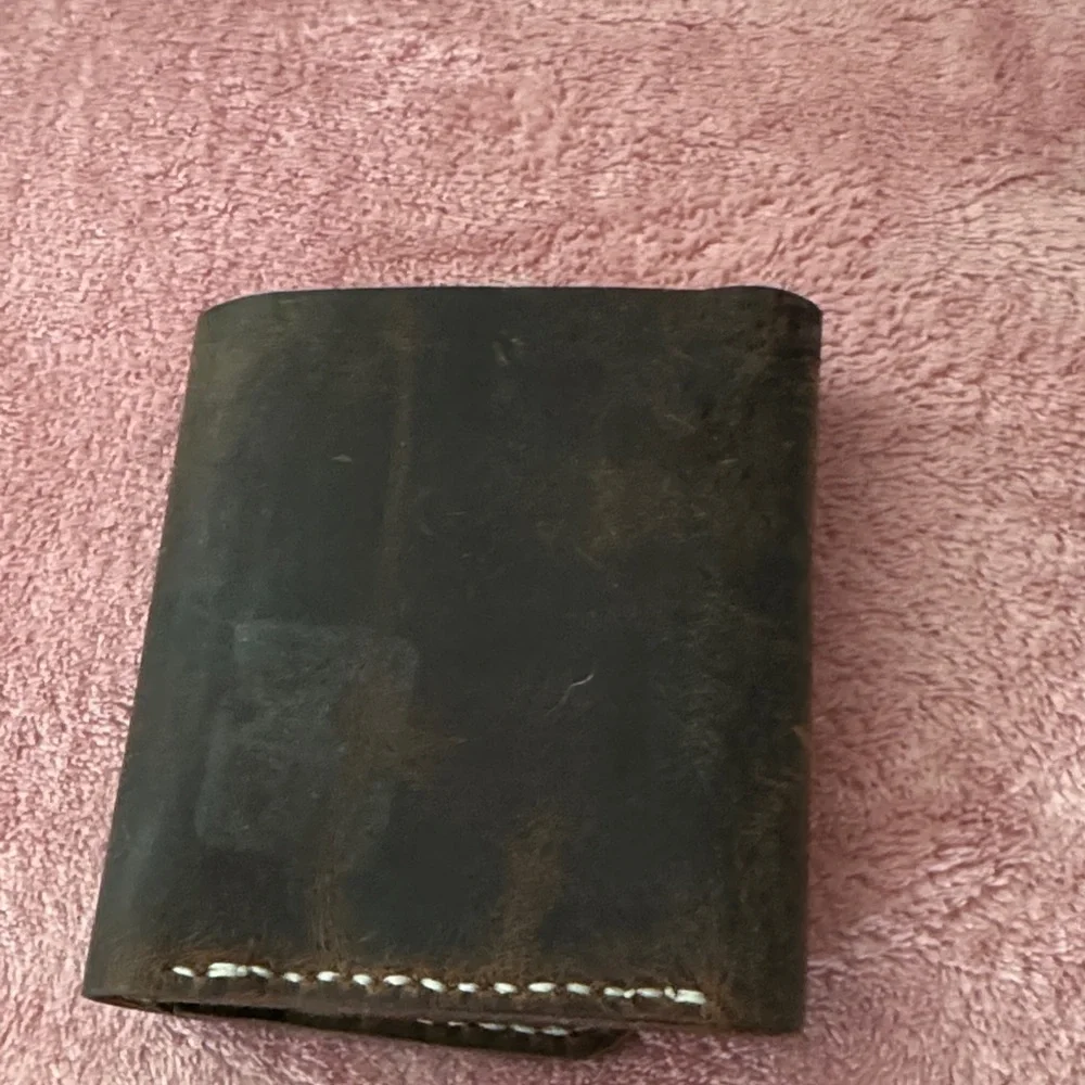 HP Dark Brown Leather Card Holder